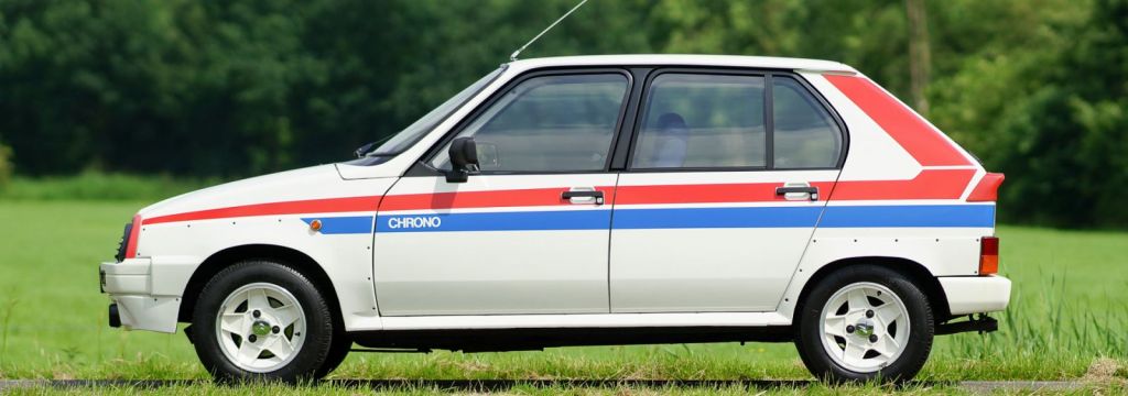 Citroën Visa en version sportive Chrono bleu-blanc-rouge