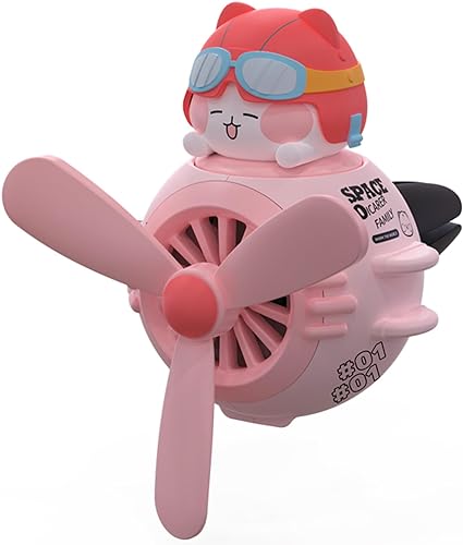 Diffuseur de parfum pour voiture rose en forme d'hélicoptère.