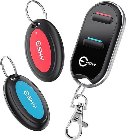 Localisateur clé de voiture avec 2 récepteurs et une télécommande.