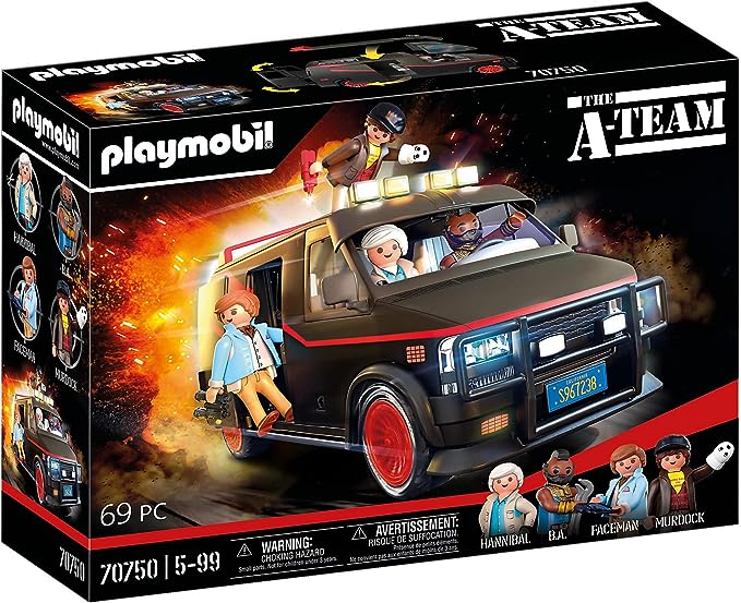 Playmobil van agence tous risques avec tous les personnages.