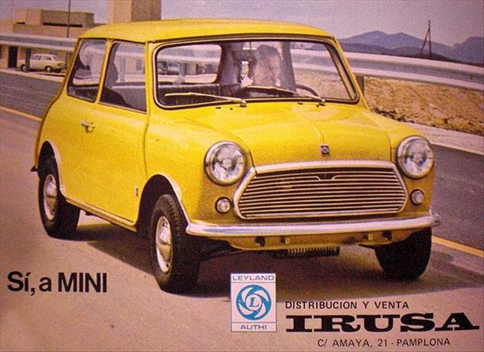 Publicité espagnole pour Authi Mini jaune.