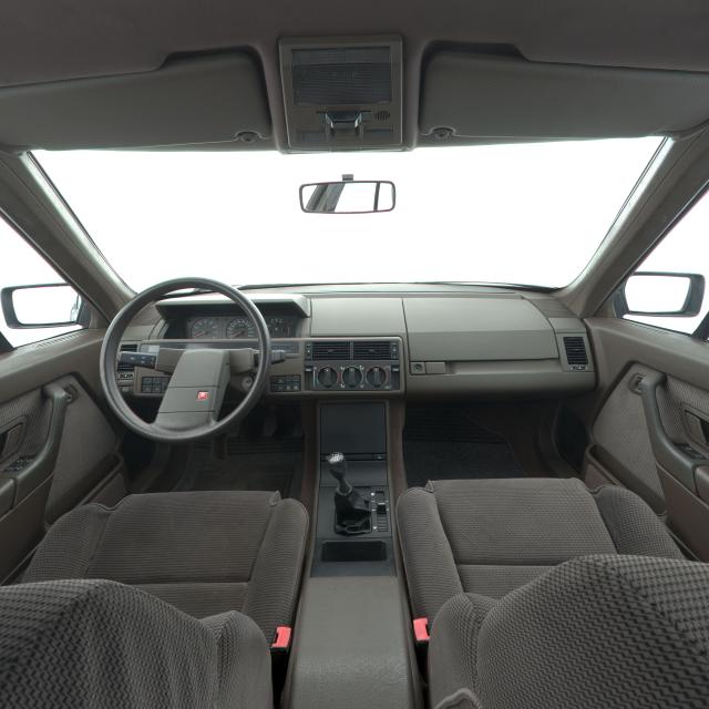 Intérieur Citroën XM 2 Litres Séduction carburateur avec volant monobranche.